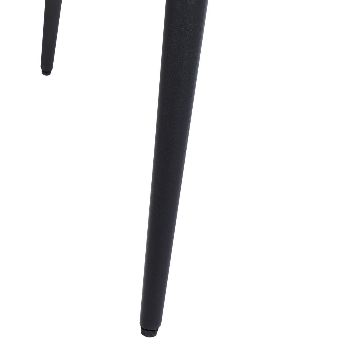 ESSTISCH heller Holzfarbton/schwarz 100 cm rund Bjorka - Hellbraun/Schwarz, Holzwerkstoff (100/100/76cm) - Beliani