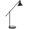 SCHREIBTISCHLAMPE Schwarz/Gold Pinkeen - Goldfarben/Schwarz, Metall (62/21/63cm) - Beliani