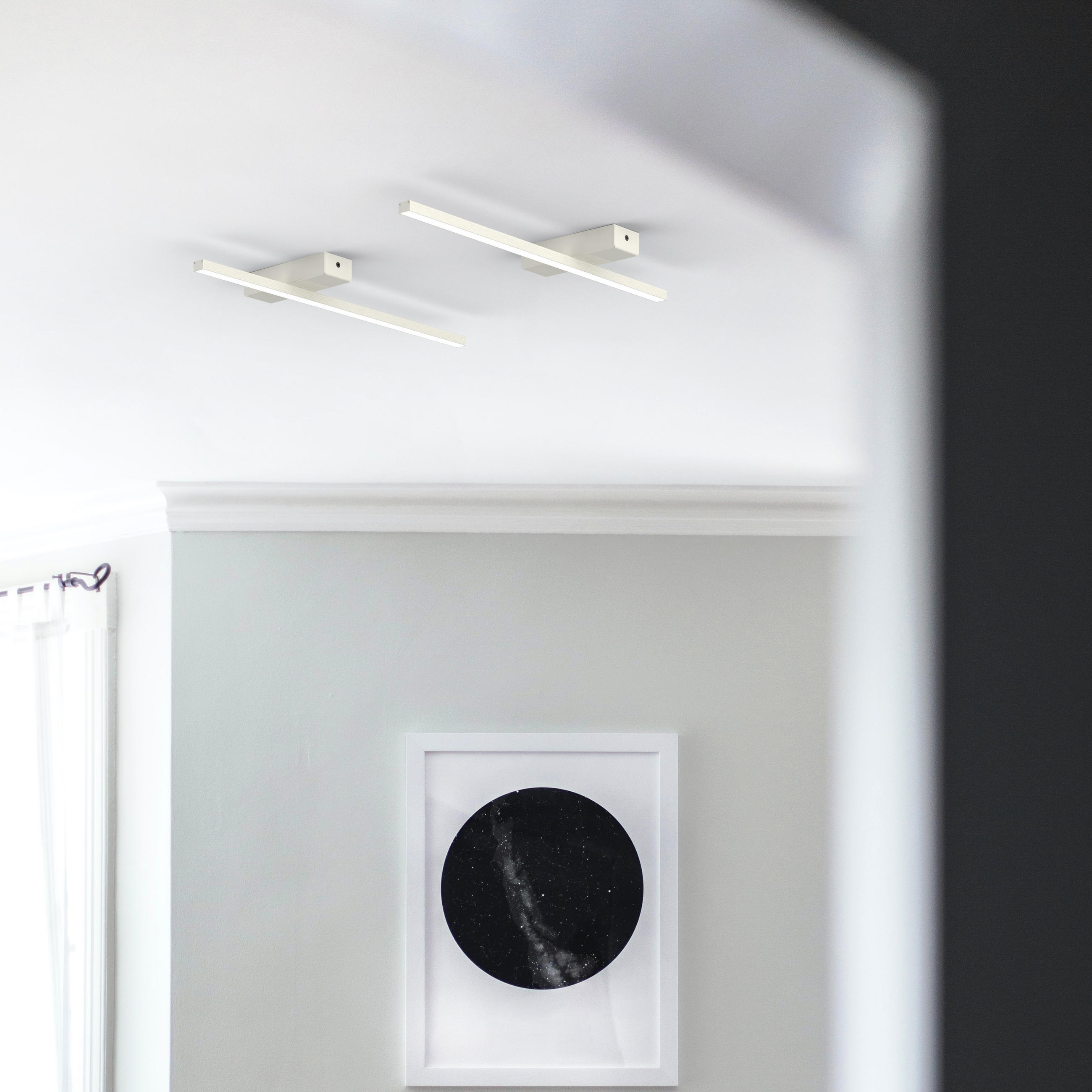 LED-DECKENLEUCHTE - Weiß, Metall (2/50/2cm) - Lumicom