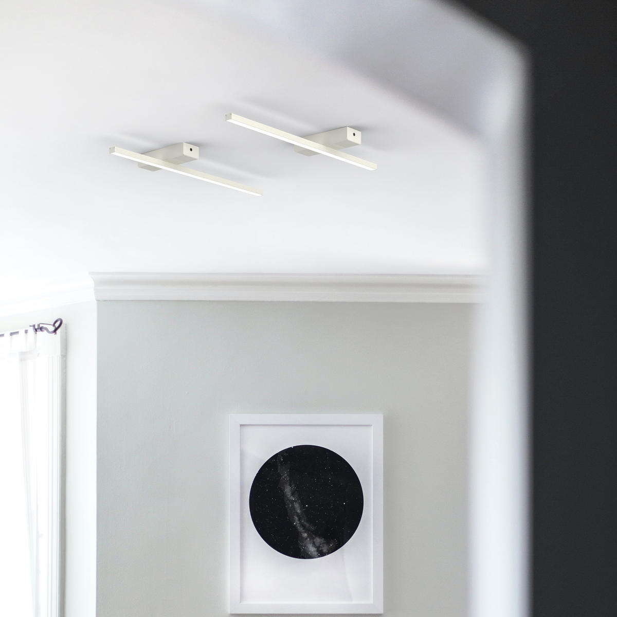 LED-DECKENLEUCHTE - Weiß, Metall (2/50/2cm) - Lumicom