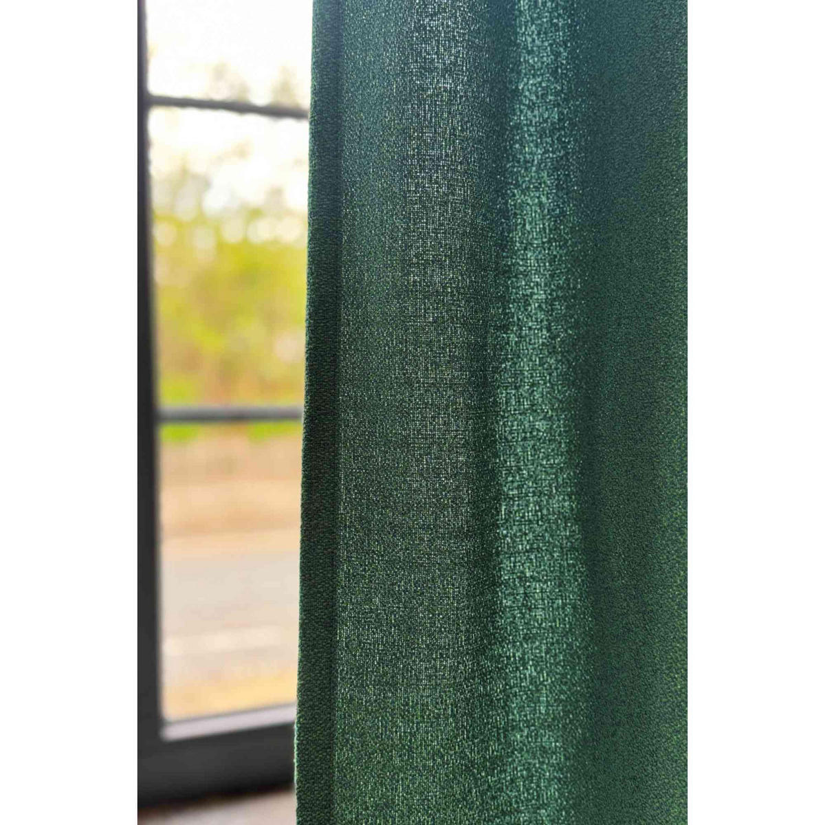 SCHLAUFENVORHANG FUN - Grün, Textil (130/1/250cm) - Esprit