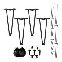 4XHAIRPIN - Schwarz, Kunststoff/Metall (12/30/12cm) - Relaxdays