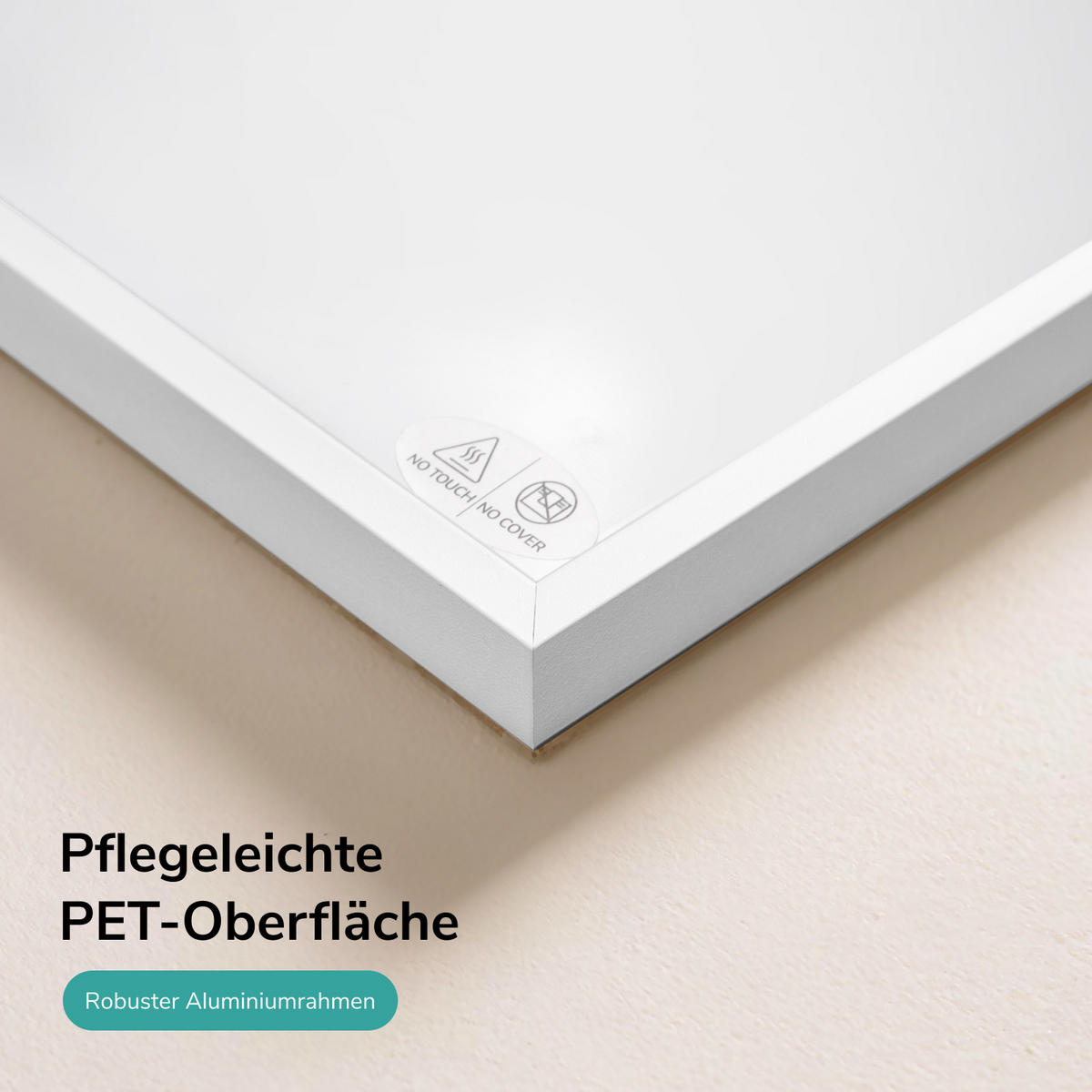 WANDKONVEKTOR Elektrisch 600 W mit Thermostat und App Steuerung 100,5/59,5 cm - Weiß, Kunststoff/Metall (100.5/59.5/2cm) - EMKE