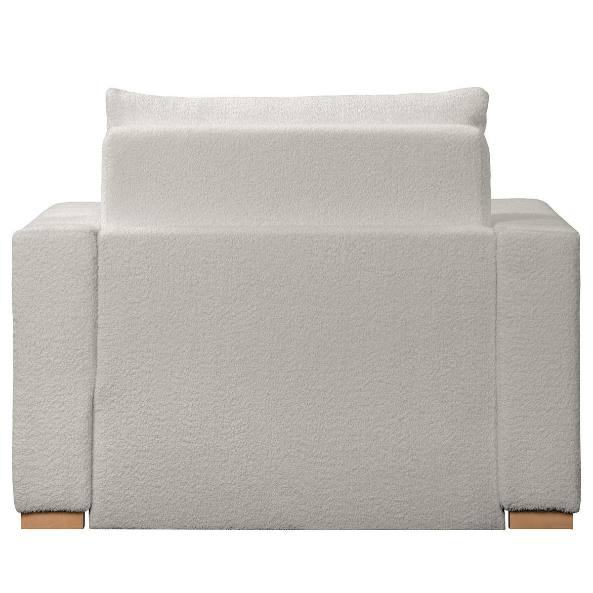 SCHLAFSESSEL - Buchefarben/Hellgrau, Buchenholz/Textil (110/90/90cm) - home24