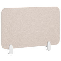 SCHREIBTISCHTRENNWAND 72 x 40 cm Beige Wally - Beige, Textil (72/40/2cm) - Beliani