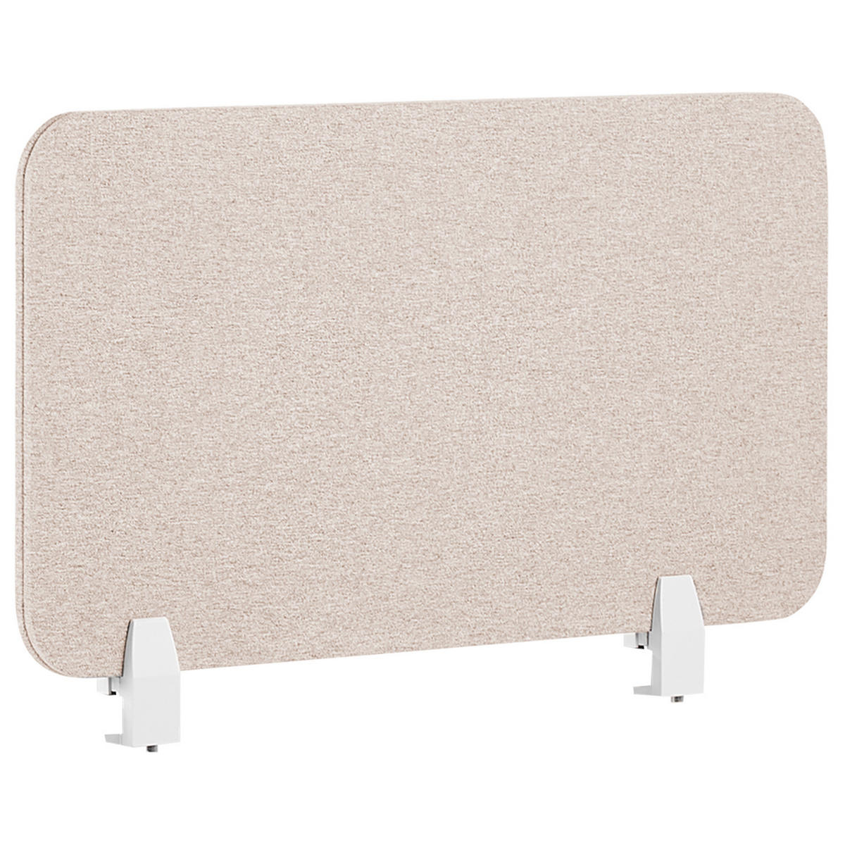 SCHREIBTISCHTRENNWAND 72 x 40 cm Beige Wally - Beige, Textil (72/40/2cm) - Beliani