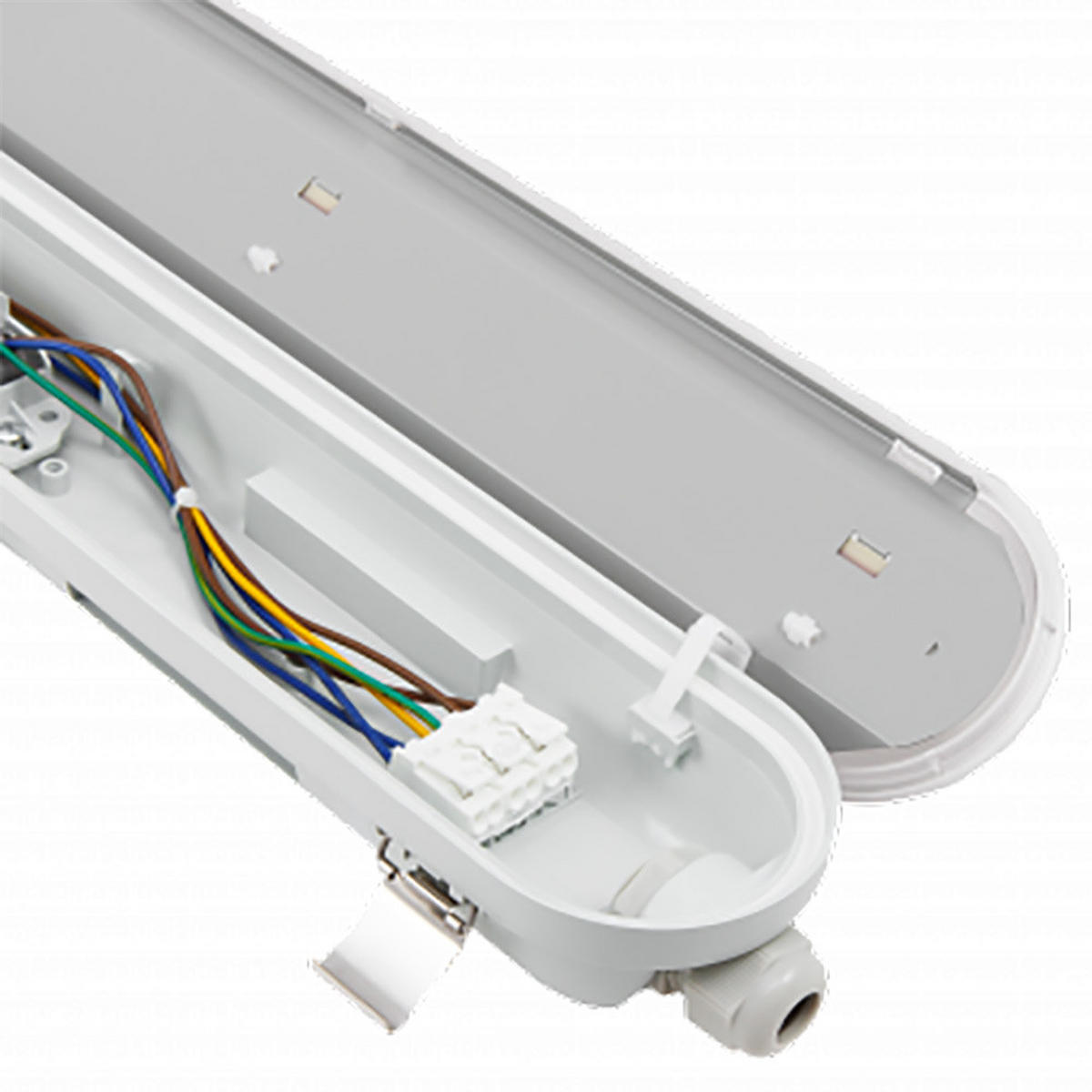 LED DECKENLEUCHTE Grau Kunststoff - Grau, Kunststoff (60/7.7/6.6cm) - ETT