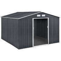 METALL-GARTENHAUS vegas Grau - Grau, Metall (277/202/255cm) - Habitat Garten