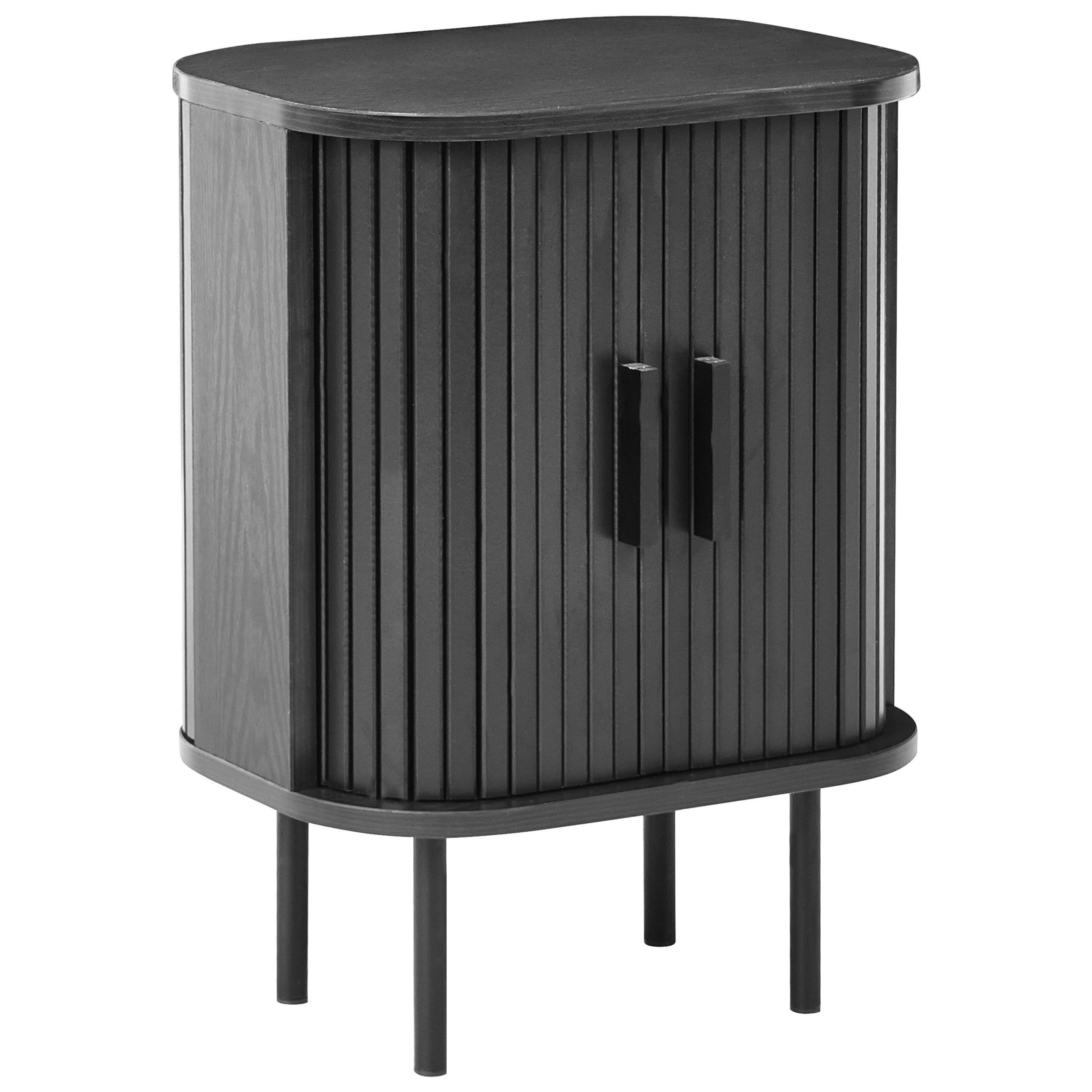 NACHTTISCH Schwarz Bradley - Schwarz, Holzwerkstoff (30/40/55cm) - Beliani