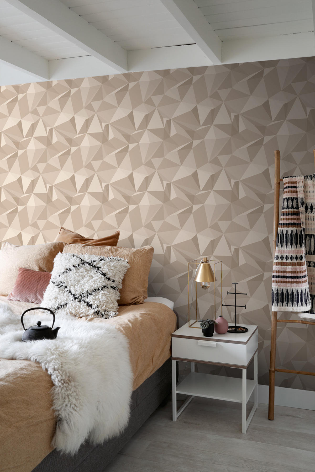 TAPETE 3D-Muster 50 x 900 cm - Beige, Papier (50/900cm) - Sanders & Sanders