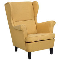 SESSEL Polsterbezug Gelb Abson - Gelb, Holz/Textil (74/102/63cm) - Beliani