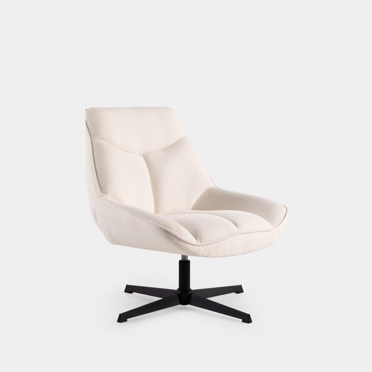 DREHSTUHL Anouk Beige 75 cm x 86 cm - Beige, Textil (75/86/87cm) - Klast Home