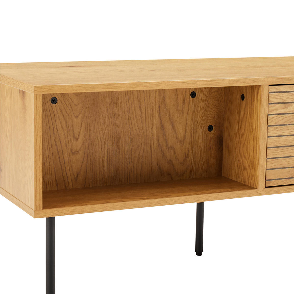 COUCHTISCH Stinna - Braun, Holzwerkstoff (100/50/45cm) - Happy Garden