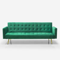 3-SITZER klappbar Caullae - Dunkel Grün - Grün, Textil (195/75/81cm) - Pasmara