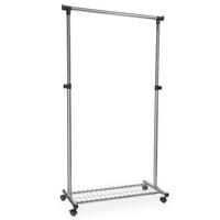 GARDEROBENWAGEN ORLA - Grau, Metall (88/165/40cm) - IDIMEX