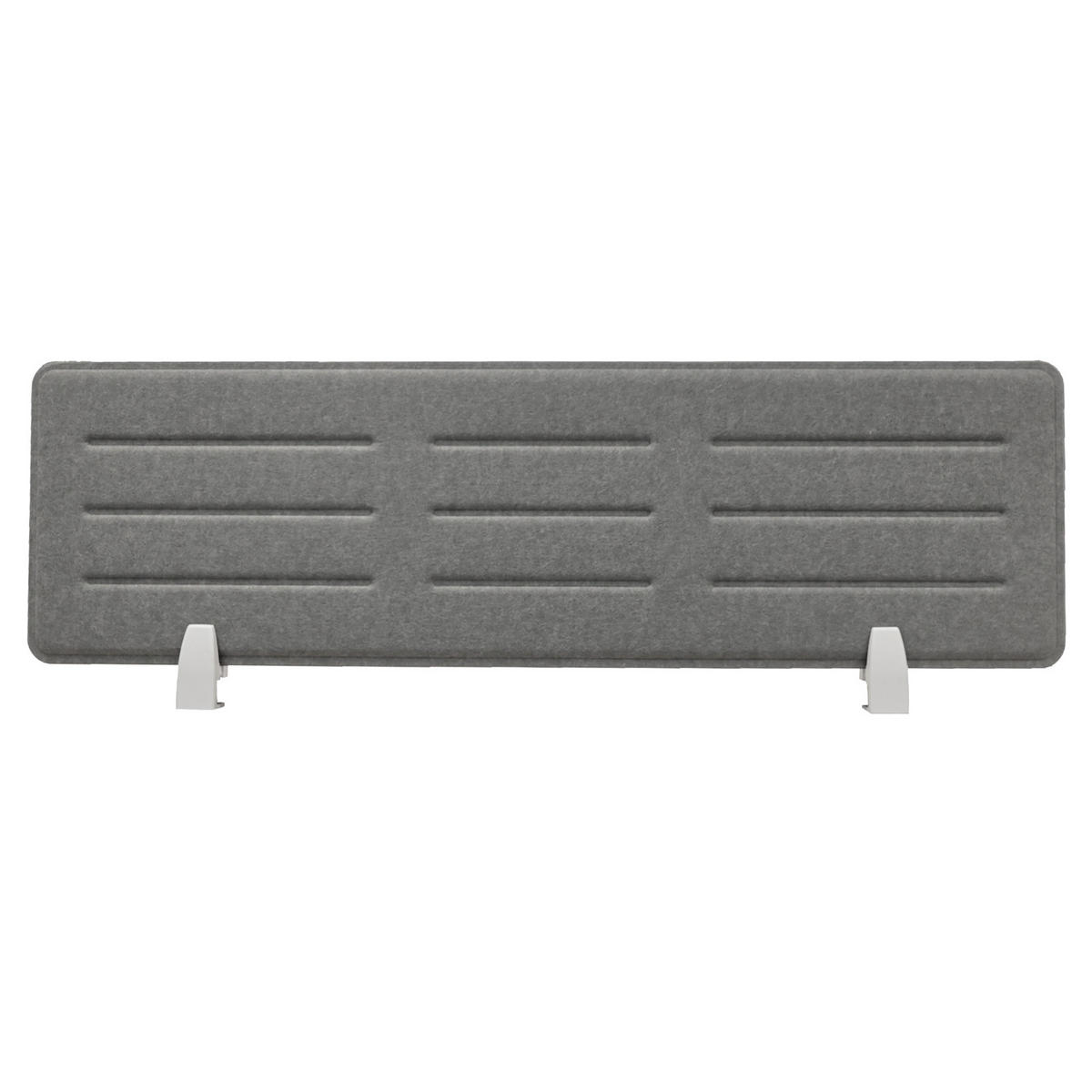 SICHTBLENDE Schreibtisch 118x34 cm Grau - Grau, Textil (1.5/118/34cm) - SVITA