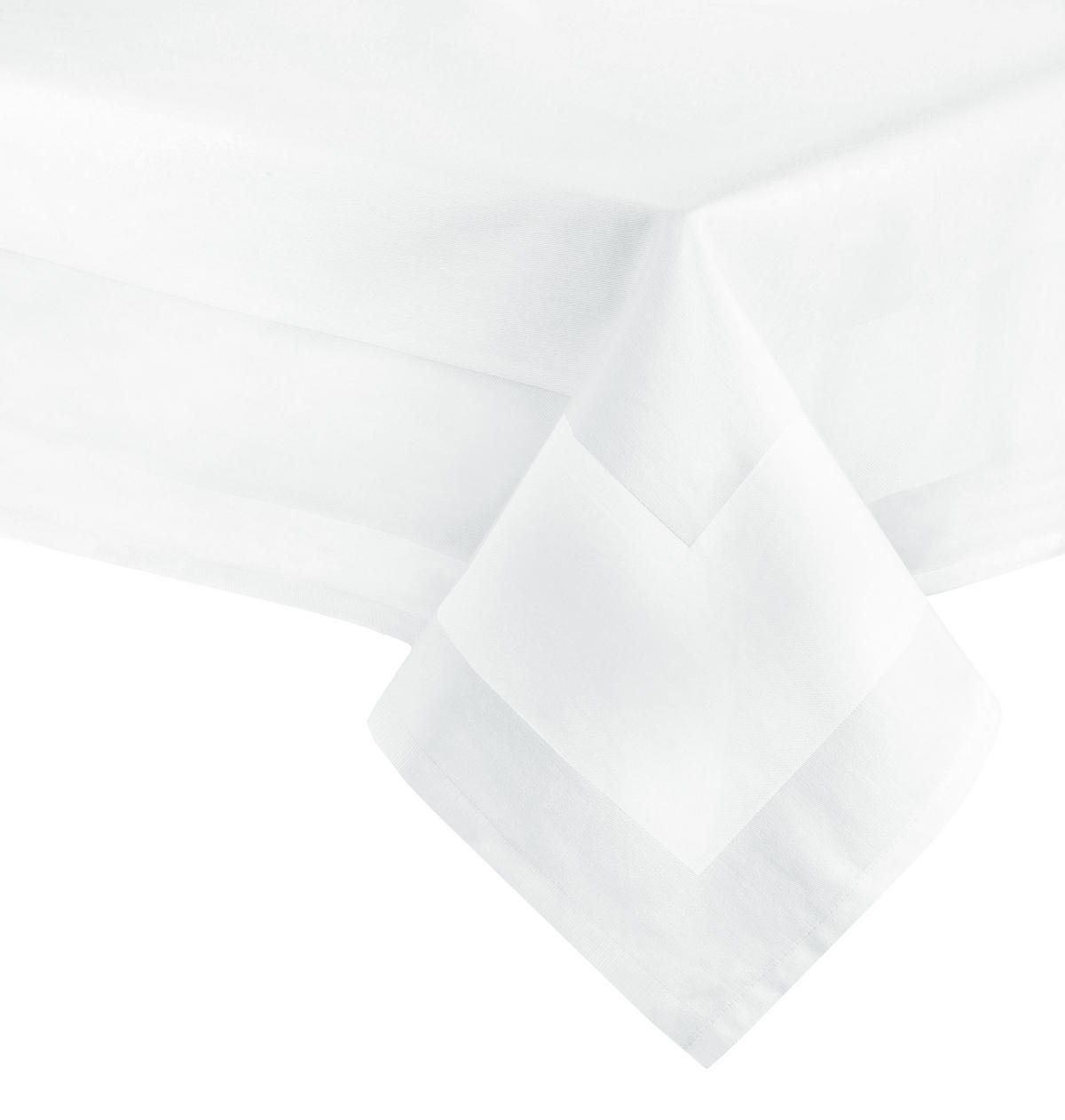 TISCHDECKE, 180x180 cm, 100% Baumwolle, Weiß - Weiß, Textil (180/180cm) - Zollner