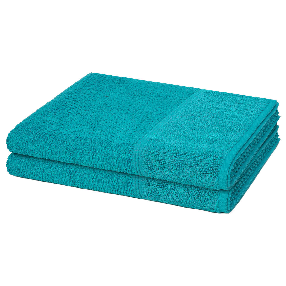 DUSCHTUCH Pearl 2er-Set - Türkis, Textil (67/140cm) - MÖVE