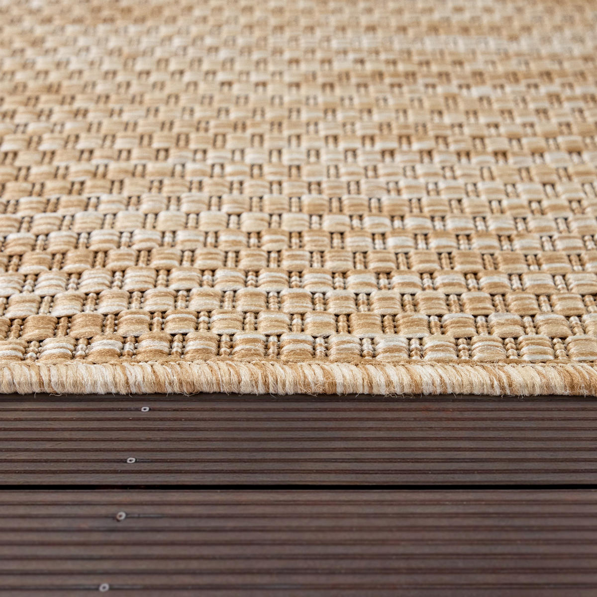 OUTDOORTEPPICH 160/160 cm Venedig 165 - Naturfarben, Textil (160/160cm) - Paco Home