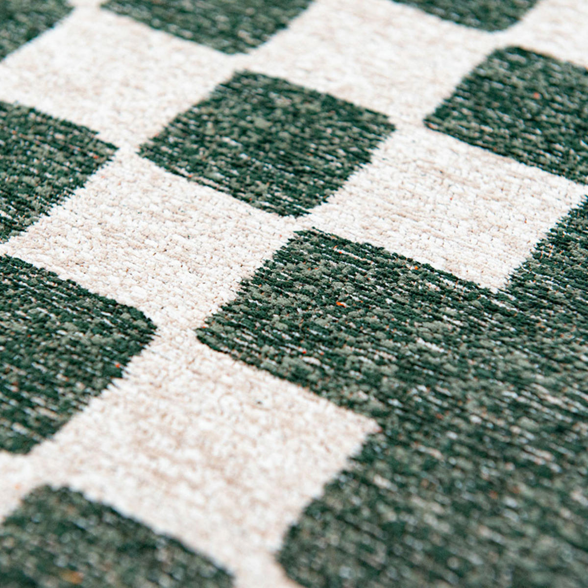 TEPPICH Deep Green Craft Chess 200/280 cm - Grün, Kunststoff/Textil (200/280cm) - Louis De Poortere