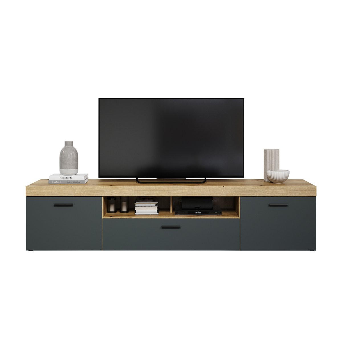 LOWBOARD Tyler Eiche Dekor - Eichefarben, Holzwerkstoff (230/52/52cm) - Trendteam