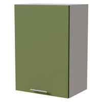 HÄNGESCHRANK Brerra W2/50 Weiß / RAL 6025 farngrün Matt 50 / 32,5 / 72cm - Weiß/Grün, Holz/Holzwerkstoff (50/72/32.5cm) - Feldmann-Wohnen