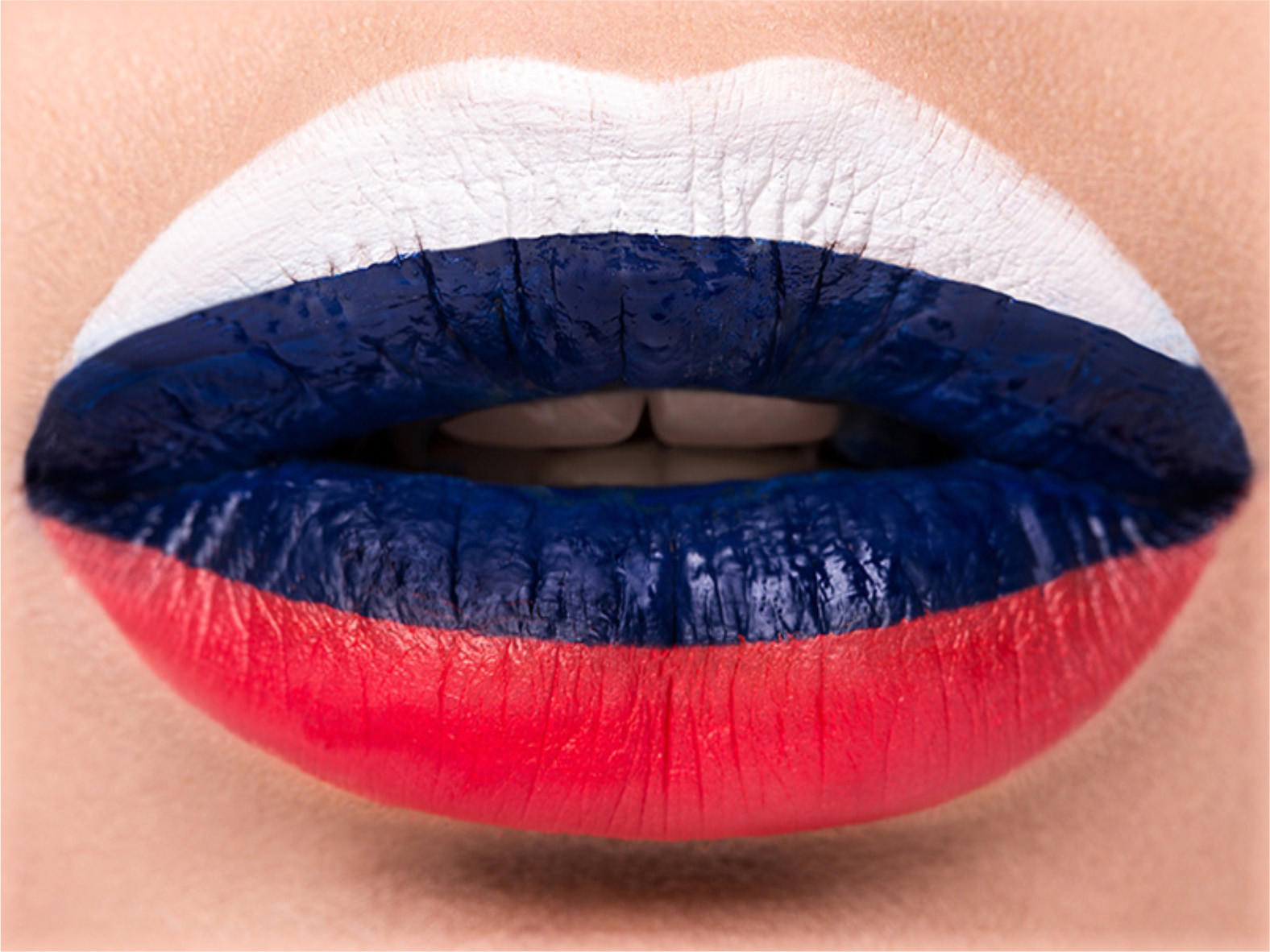 LEINWAND Bild Flaggen Russland 30/40 cm - Multicolor, Textil (40/30cm) - TiborTex