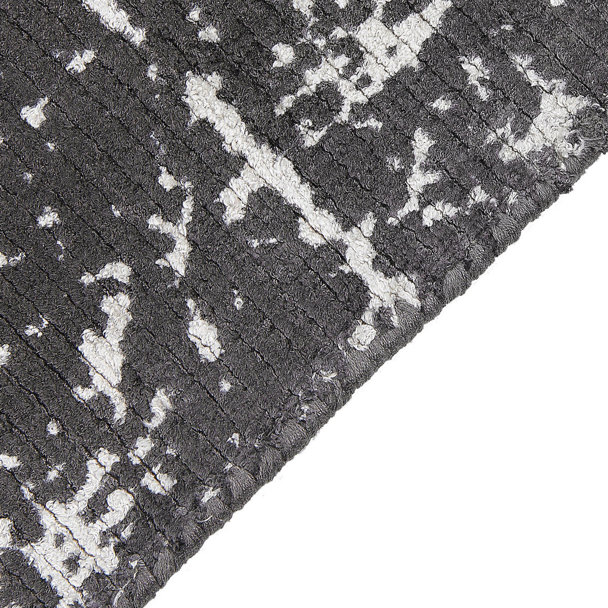 KURZFLOR-TEPPICH Hanli 200/140 cm - Grau, Naturmaterialien (140/200cm) - Beliani