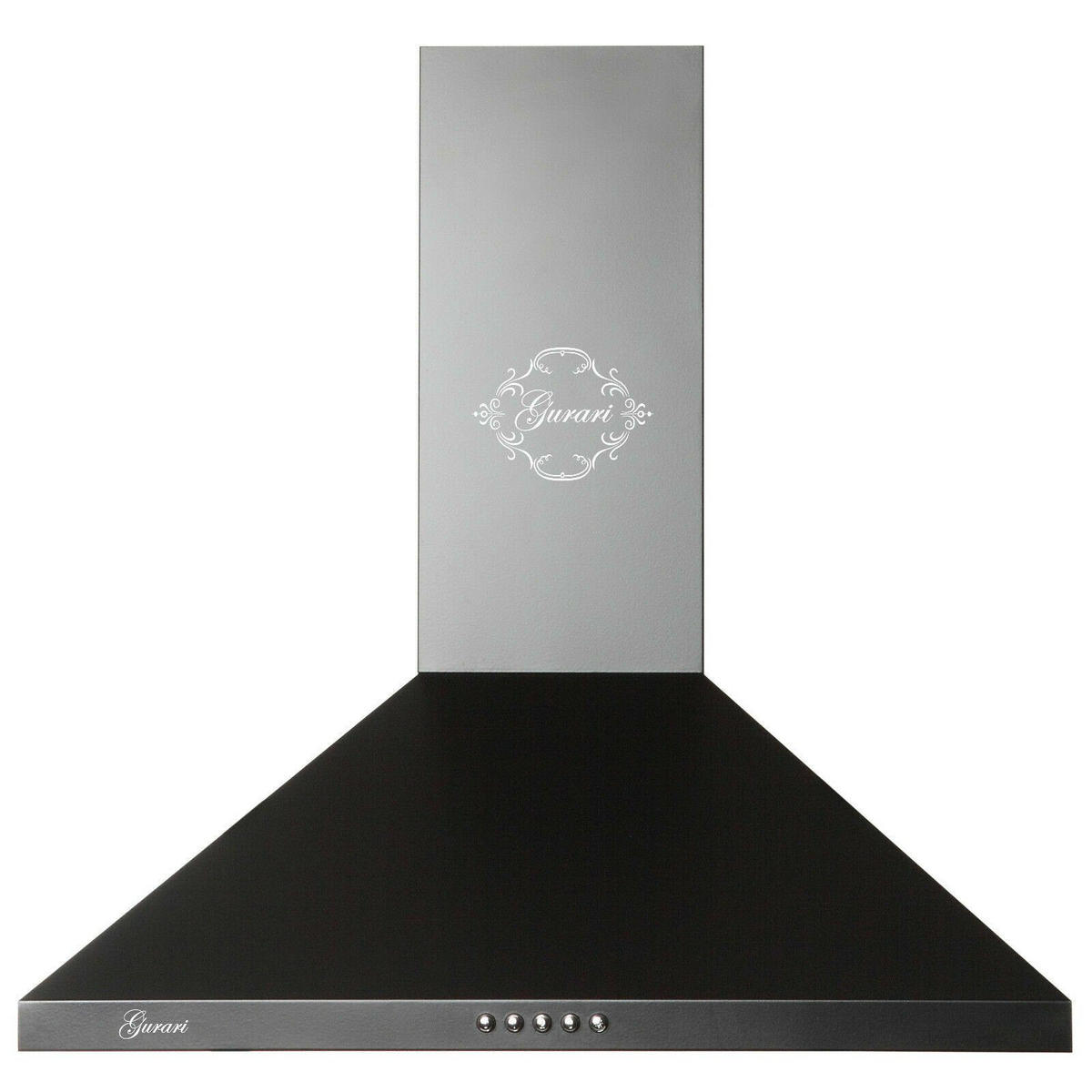 DUNSTABZUGSHAUBE GCH C 147 BL 6 N 60 cm Schwarz - Schwarz, Metall (60/87/47cm) - Gurari