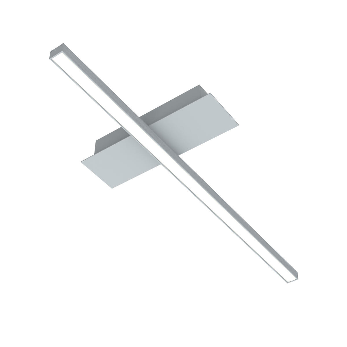 LED-DECKENLEUCHTE - Grau, Metall (2/50/2cm) - Lumicom