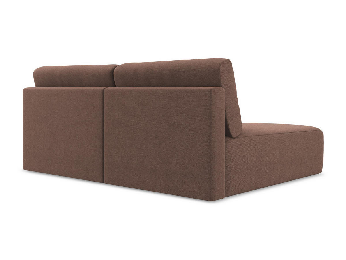 ECKSOFA mit Schlaffunktion links Strukturstoff Stoff Pink - Pink/Hellrosa, Kunststoff/Textil (149/210cm) - Makamii