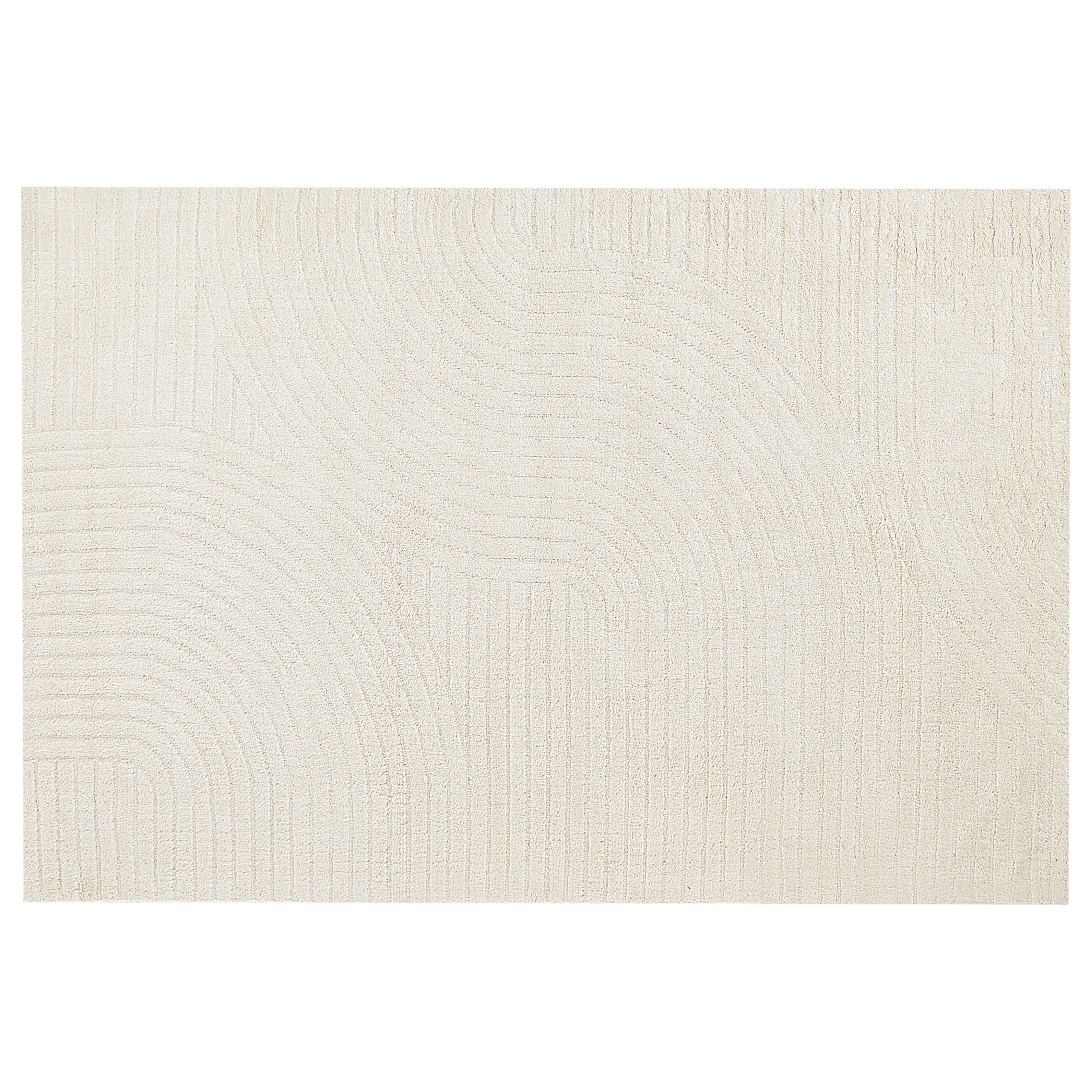 KURZFLOR-TEPPICH Beige 160/230 cm Dagari - Beige, Textil (160/230cm) - Beliani