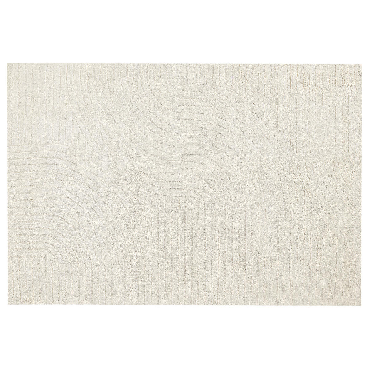 KURZFLOR-TEPPICH Beige 160/230 cm Dagari - Beige, Textil (160/230cm) - Beliani