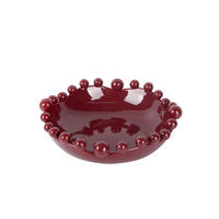 SCHALE Cadiz Dotty Waved Rot 26.8/26.2/8.5 cm - Rot, Stein (8cm) - Present Time