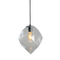 HÄNGELEUCHTE Pinguetti, Silber/Chrom, 32cm - Chromfarben, Glas (120/25/32cm) - KOSILUM