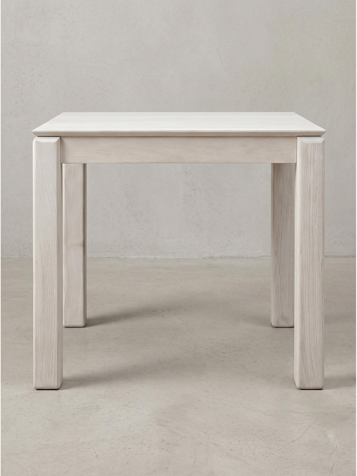 ESSTISCH CHARENTE, Mango Massivholz, Weiß-Mango, 80 x 80 x 75 cm - Weiß, Holz (80/80/75cm) - KADIMA DESIGN