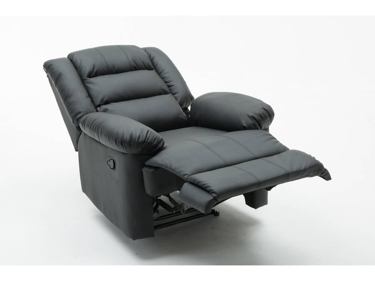 RELAXSESSEL Buckingham Schwarz - Schwarz, Textil (85/100/93cm) - Habitat Garten
