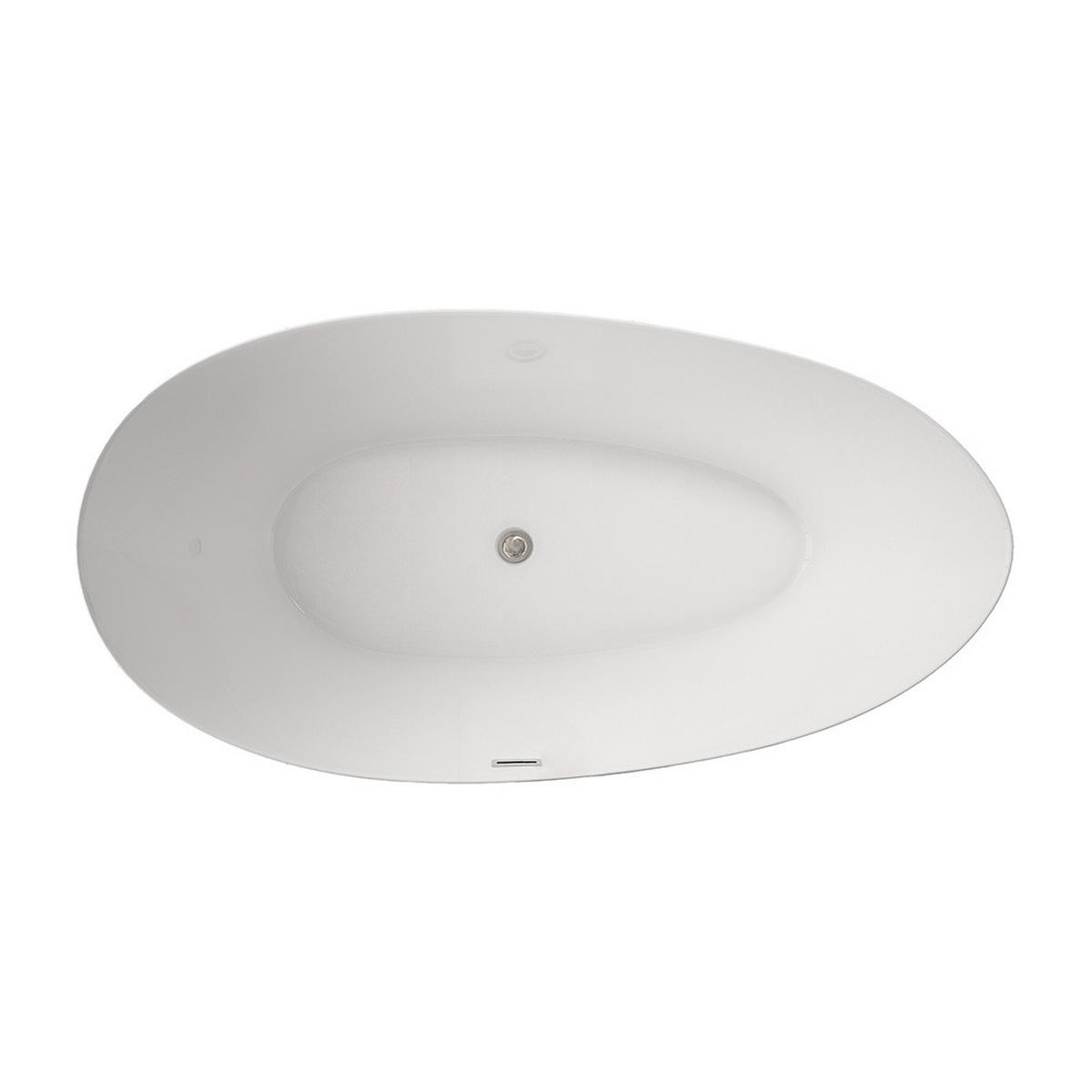 FREISTEHENDE BADEWANNE DELIA - Weiß, Keramik (180/58/90cm) - Home Deluxe