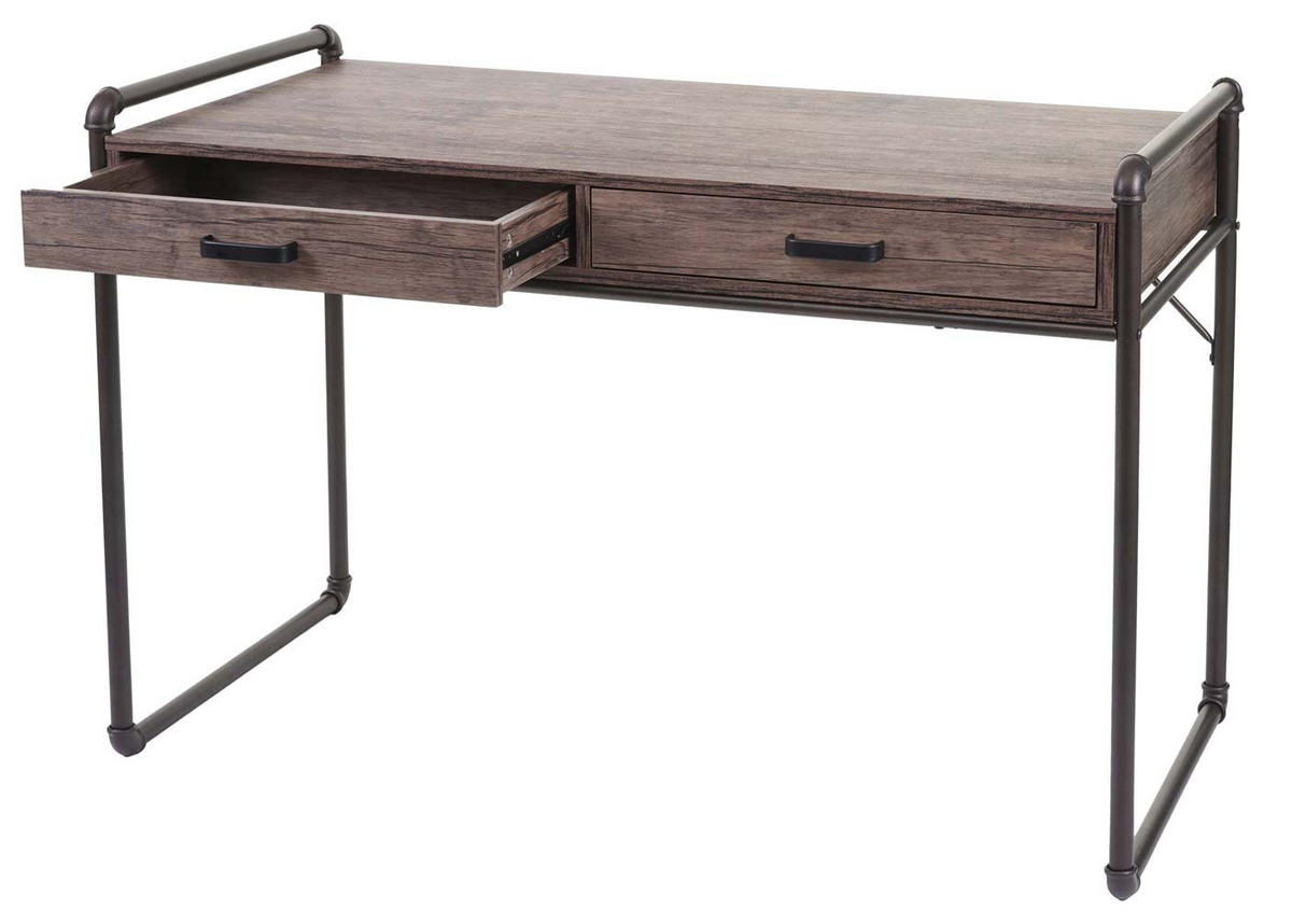 SCHREIBTISCH rechteck Wildeiche Dekor - Wildeiche, Metall (61/117/75cm) - MCW