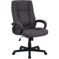 DREHSTUHL Stoff Schwarz - Schwarz, Kunststoff/Textil (66/106/70cm) - CLP