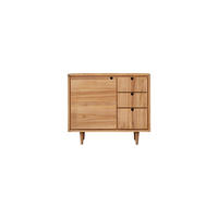 WASCHTISCHUNTERSCHRANK Jonàk Natur aus Teak - Naturfarben, Holz (93/80/50cm) - Tikamoon