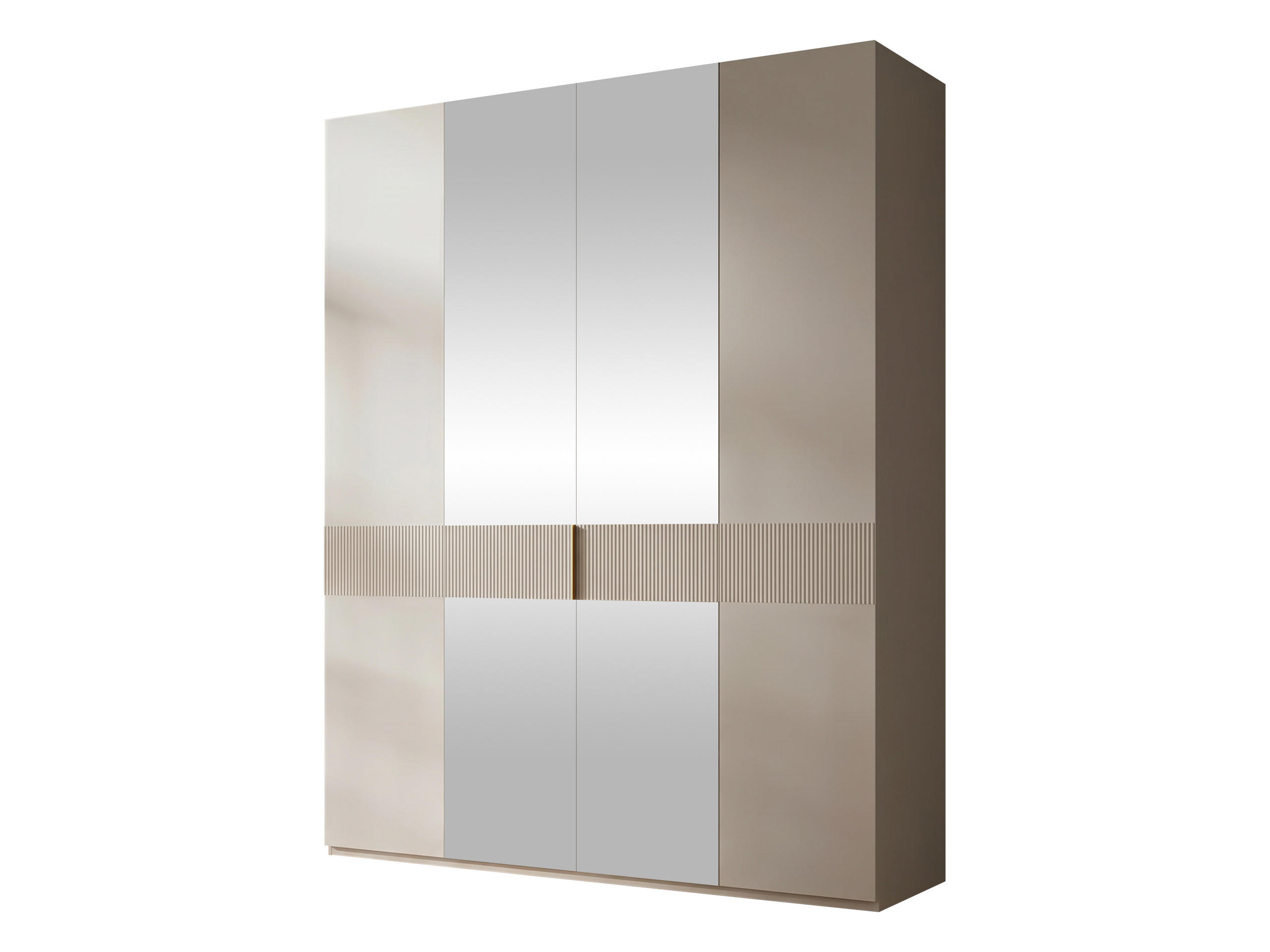 Mirjan24 Kleiderschrank Beige 180x237x60 cm