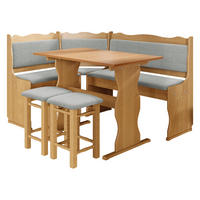 ECKBANKGRUPPE Mini - Erlefarben/Grau, Holz (145/87/105cm) - MIRJAN24