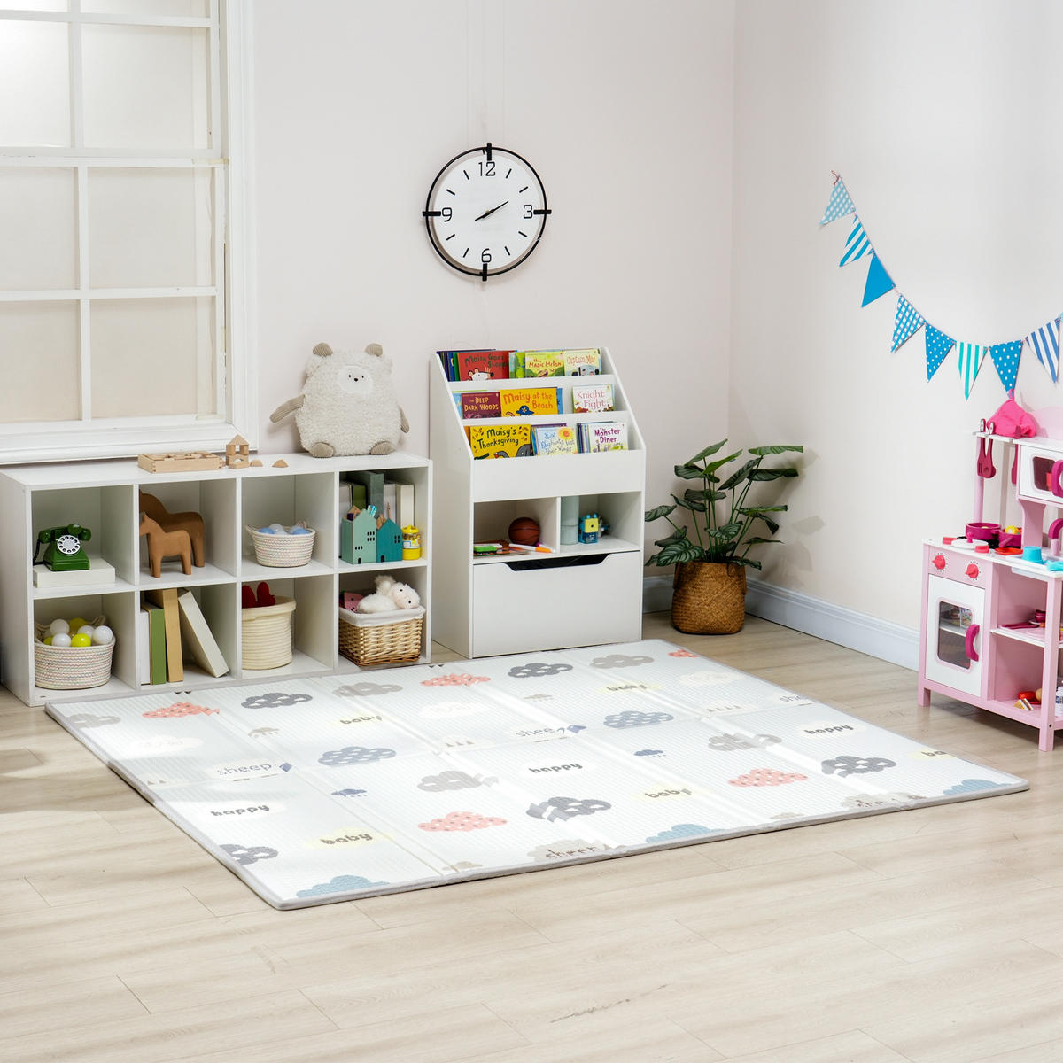 SPIELMATTE DE-18922 faltbar, reversibel, 200x180 cm Multicolor - Multicolor, Kunststoff (180/200cm) - ComfortXL