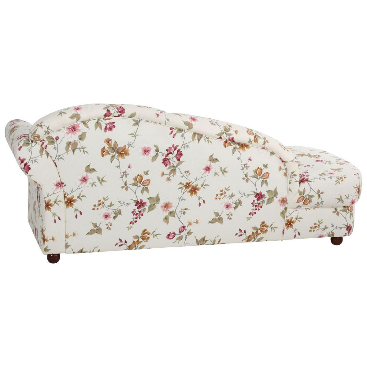 RECAMIERE Armlehne rechts Kama Bezug Flachgewebe Buche nussbaum dunkel / weiß - Weiß, Kunststoff (191/83/81cm) - 58aufmkessel