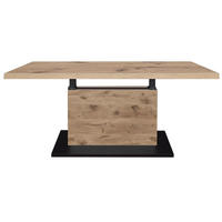 COUCHTISCH Höhenverstellbar Else 4 120x49x70 Holzwerkstoff Viking Oak - Eichefarben/Schwarz, Holzwerkstoff (120/70/49cm) - 58aufmkessel