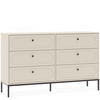 KOMMODE TILA, Cremefarbig - Creme, Holzwerkstoff (150/92/40cm) - KONSIMO®