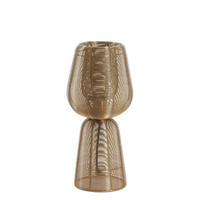 TISCHLAMPE ABOSO Gold 18/18/42 cm - Goldfarben, Metall (18/18/42cm) - Light & Living