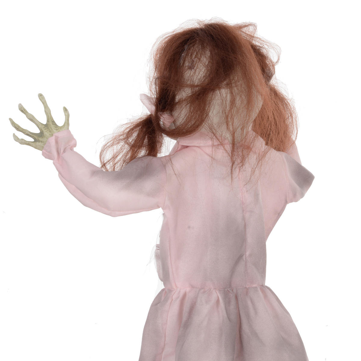 HALLOWEEN DECORATIONS 76cm Dekoration Geisterpuppe, Soundfunktion - Rosa, Kunststoff/Metall (50/76/15cm) - HOMCOM