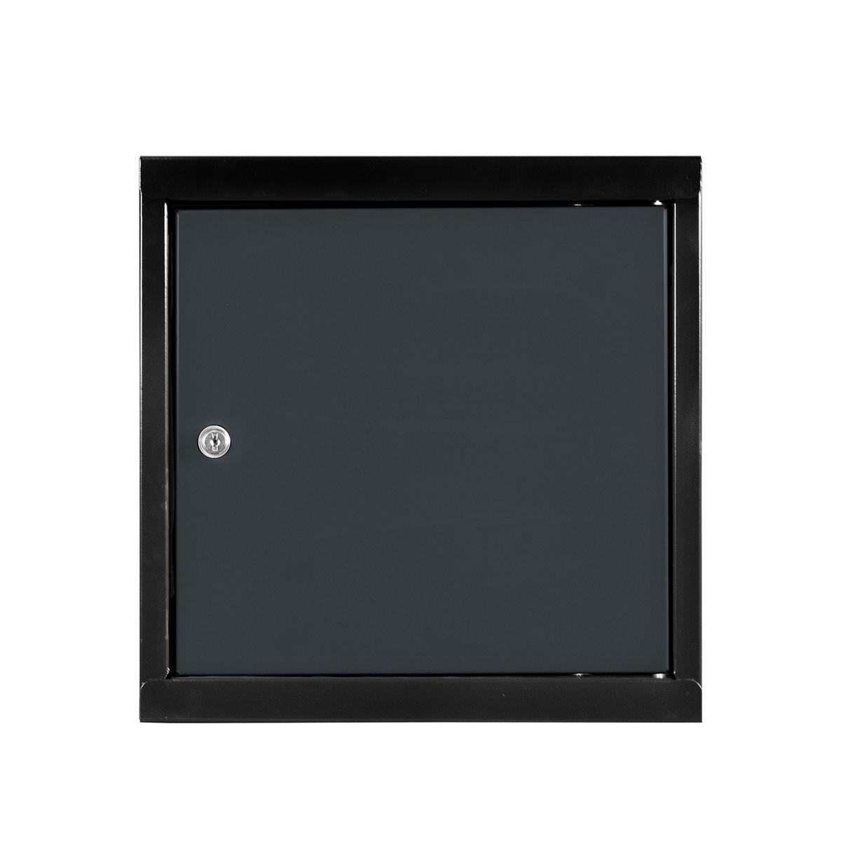 SCHLIESSFACHWÜRFEL 2x Blocky mit Zylinderschloss + 2 Schlüssel 40x40x40cm Anthrazit/Anthrazitgrau - Anthrazit, Metall (40/40/40cm) - PROREGAL